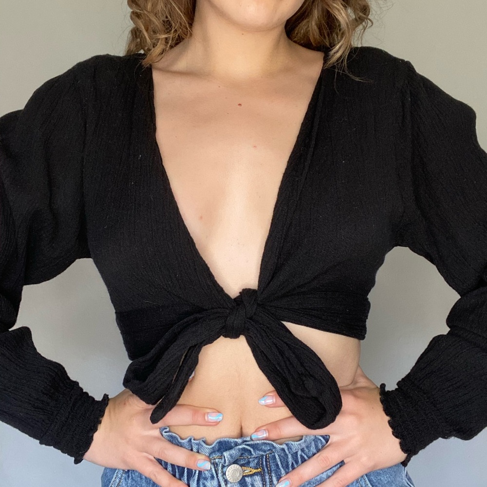 Black Tie Top Cotton On